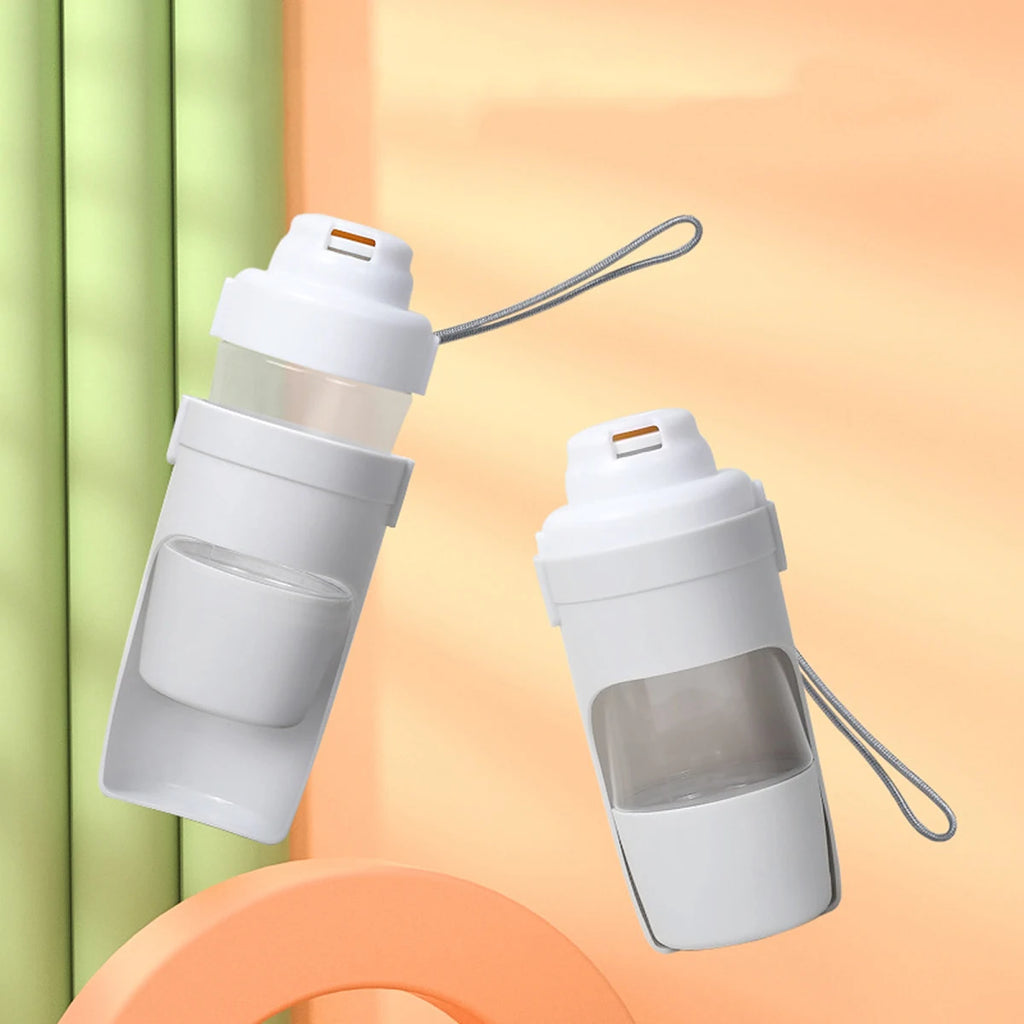 Portable Dog Cat Water Bottle with Storage Food and Water Container for Puppy Pets Dogs Feeder Bowl Outdoor Travel Pet Supplies